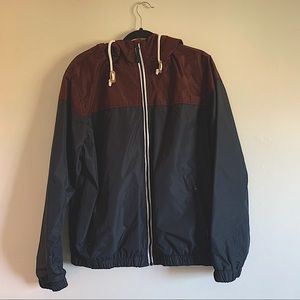 Men’s Colour Block Rain Jacket/Wind Breaker